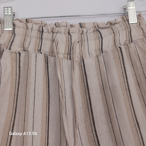 Love Tree Women's  Striped Linen Blend Pants Sz M - Picture 8 of 10